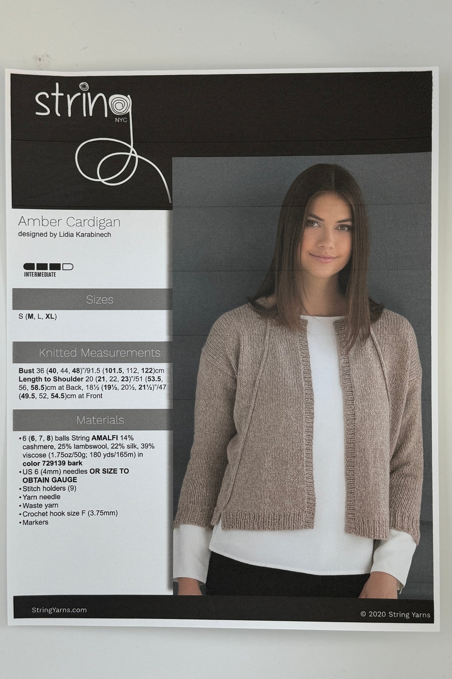 Amber Cardigan, By String Yarns