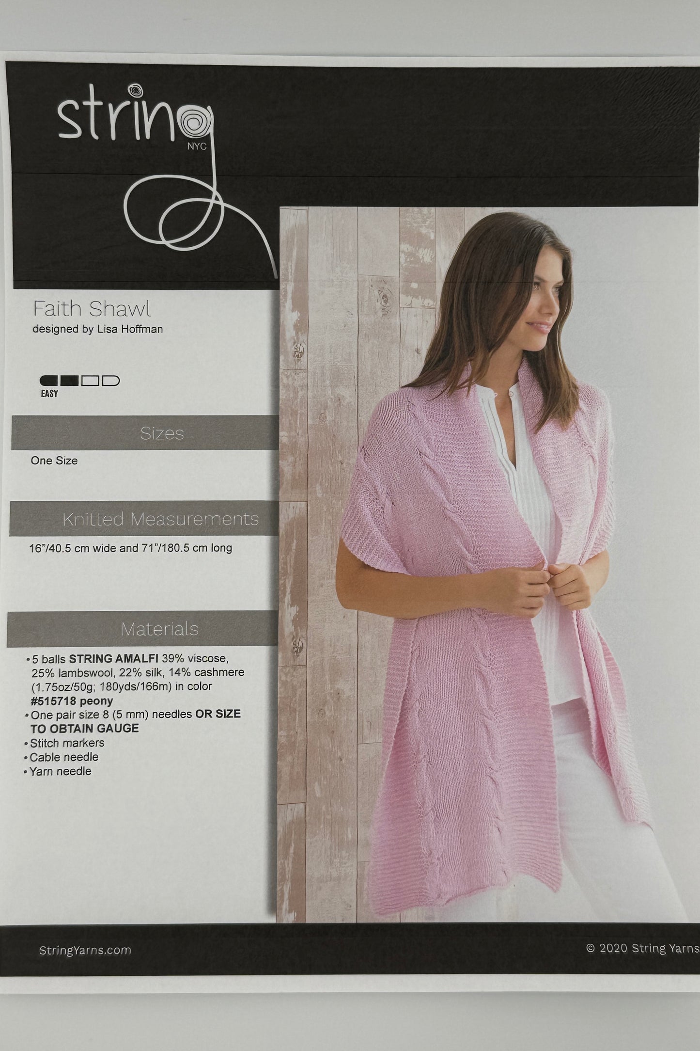 Faith Shawl, By String Yarns