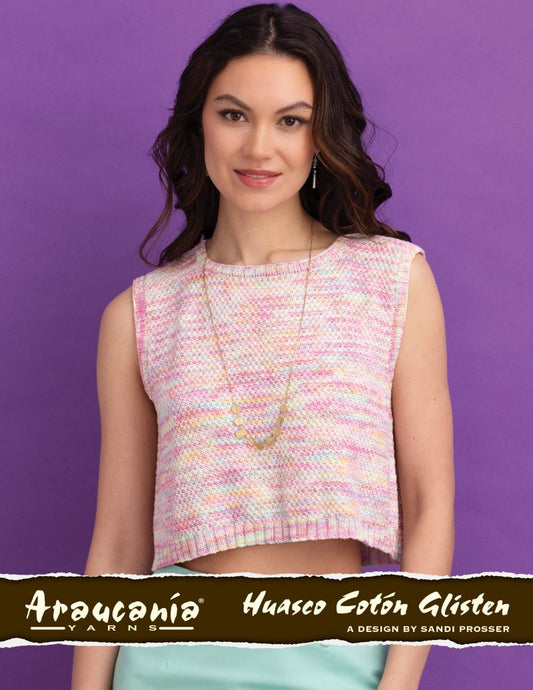 Huasco Coton Glisten Knit Pattern: April Tank Top