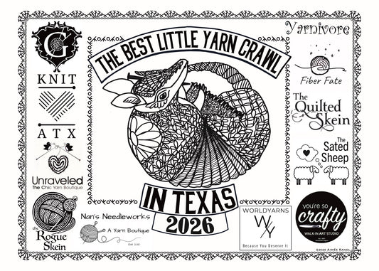 2026 Best Little Yarn Crawl in Texas Passport