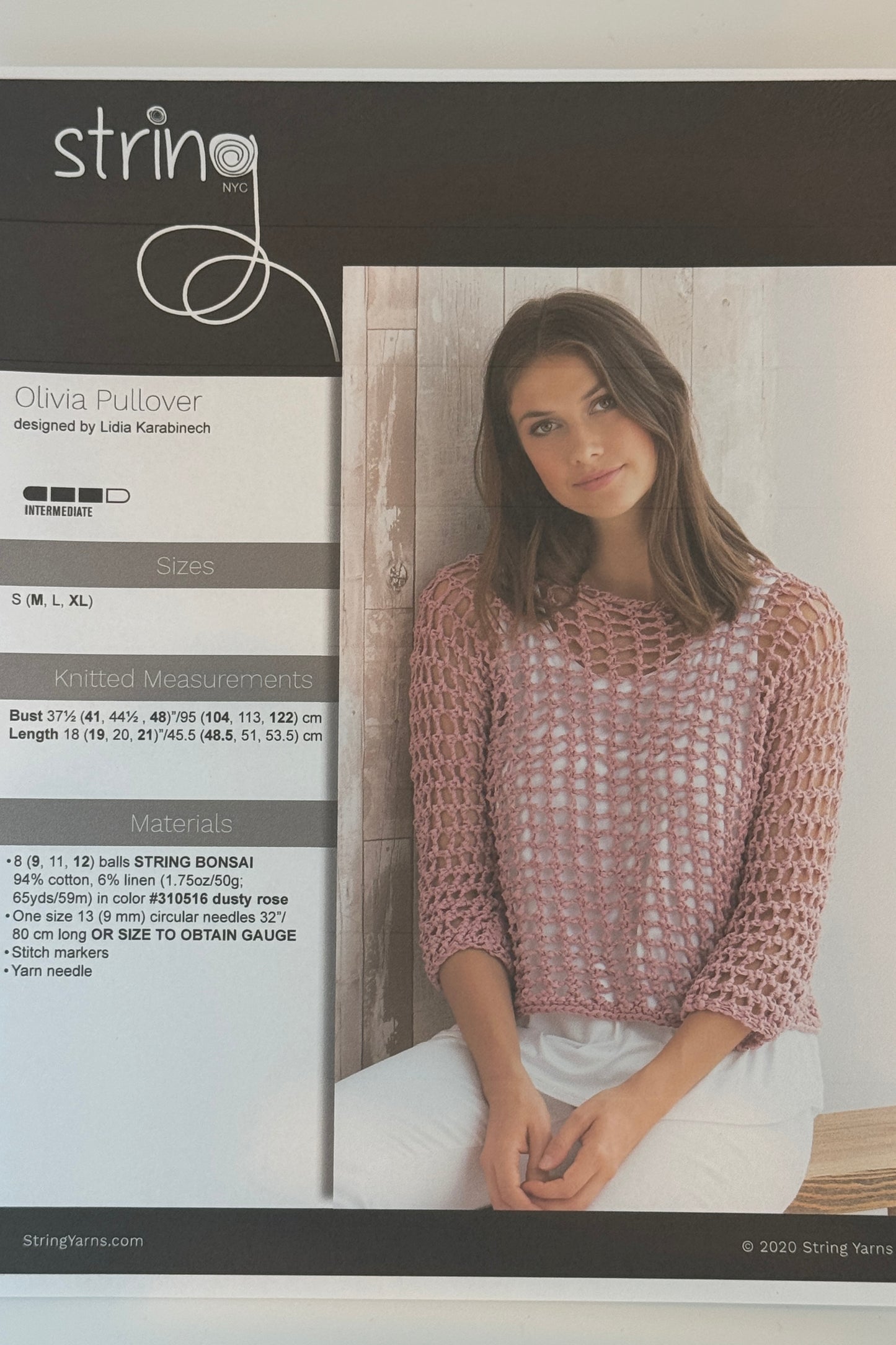 The Olivia Pullover, By String Yarns