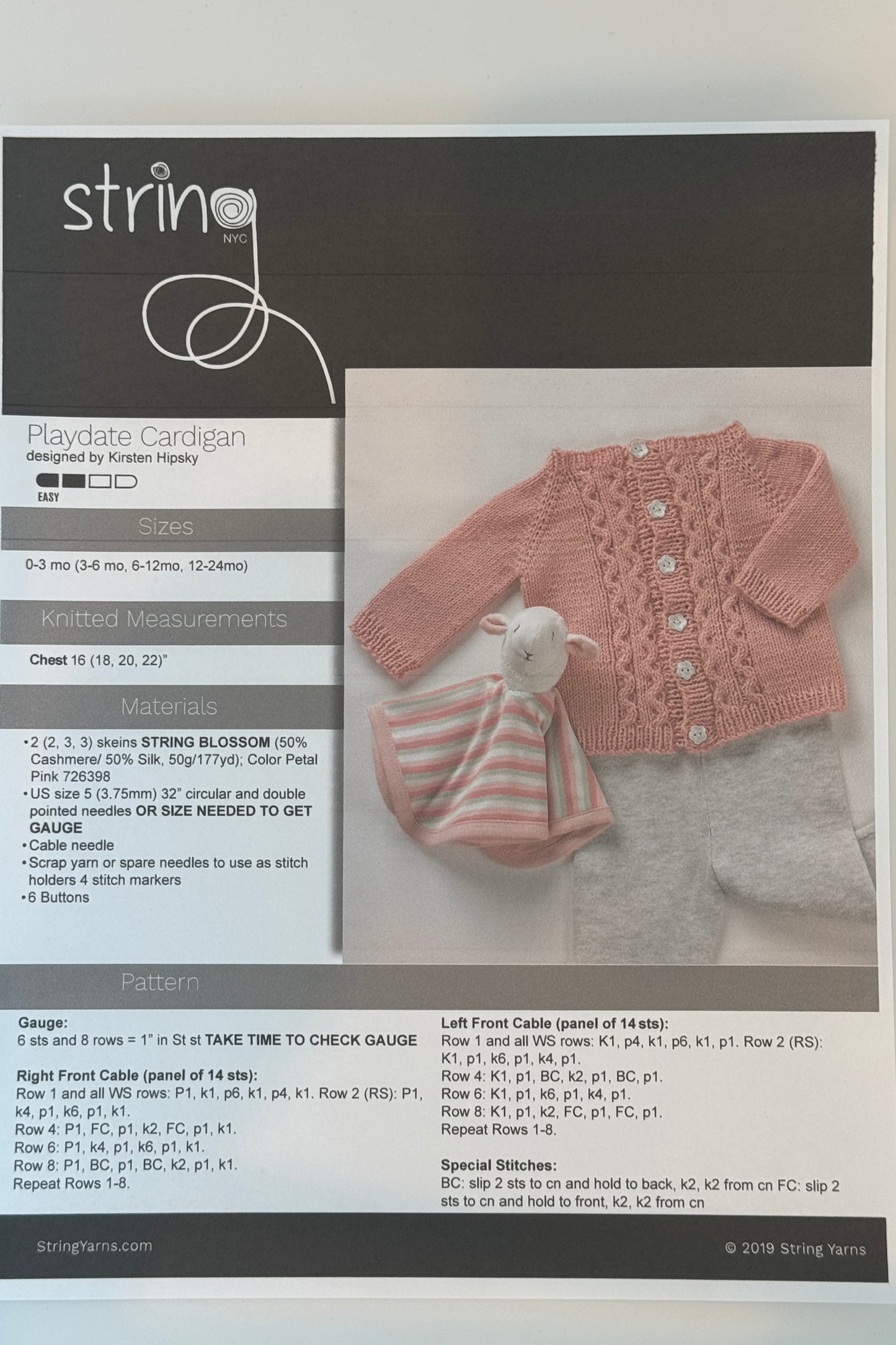 The Playdate Cardigan, By String Yarns