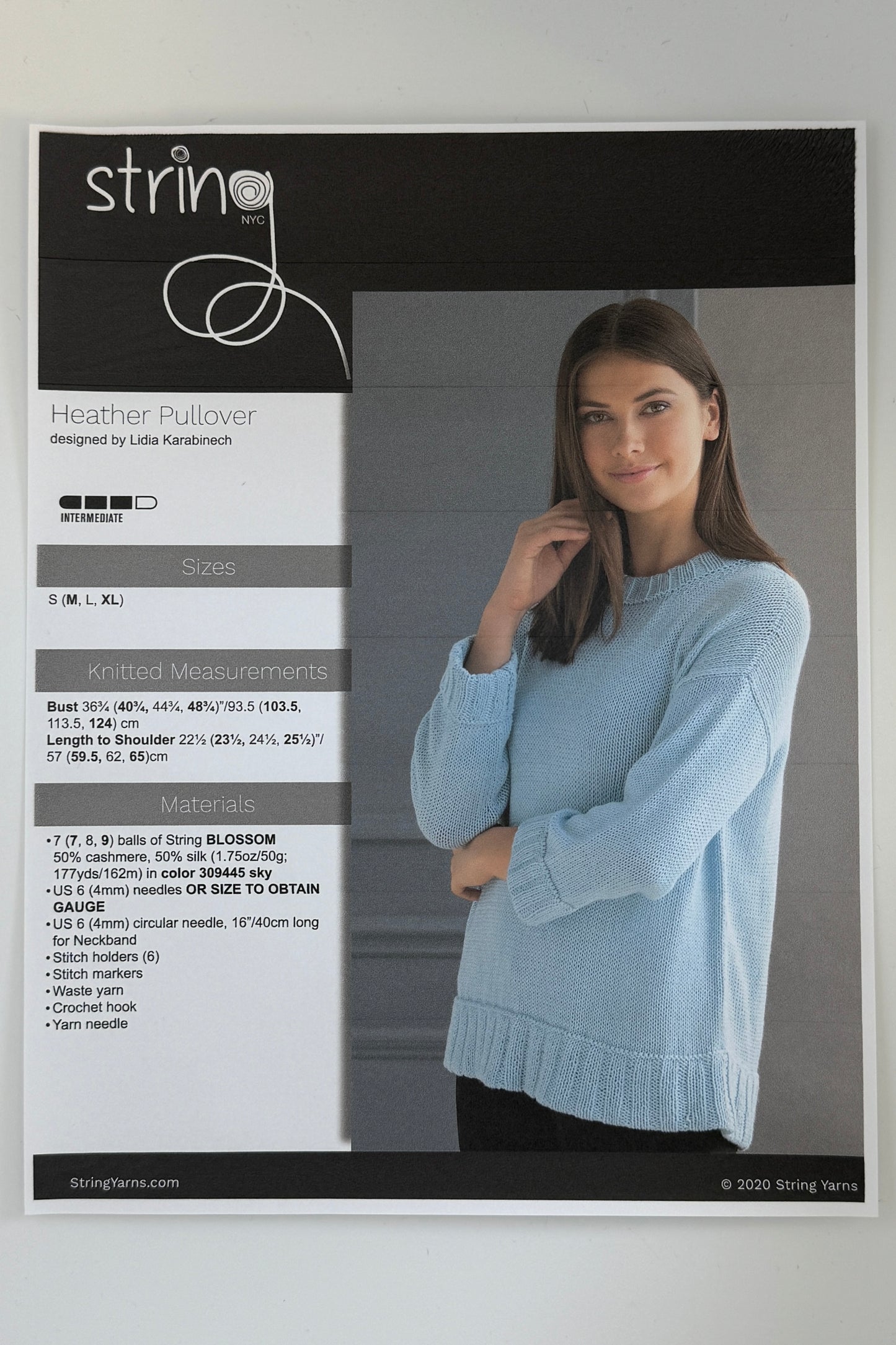 Heather Pullover, By String Yarns