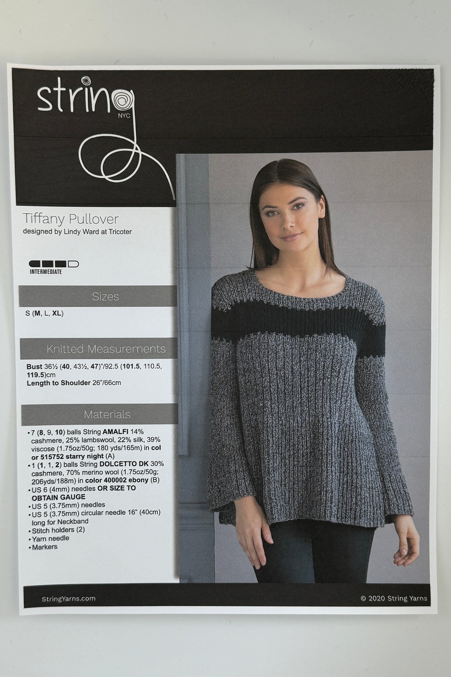 Tiffany Pullover, By String Yarns