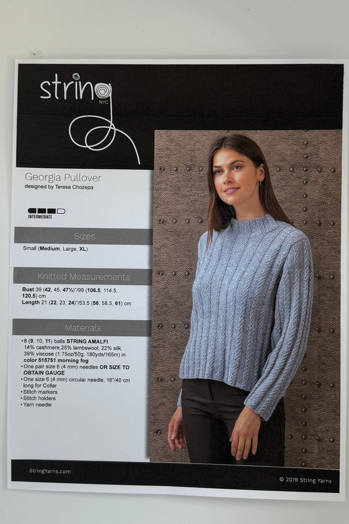 Georgia Pullover, By String Yarns