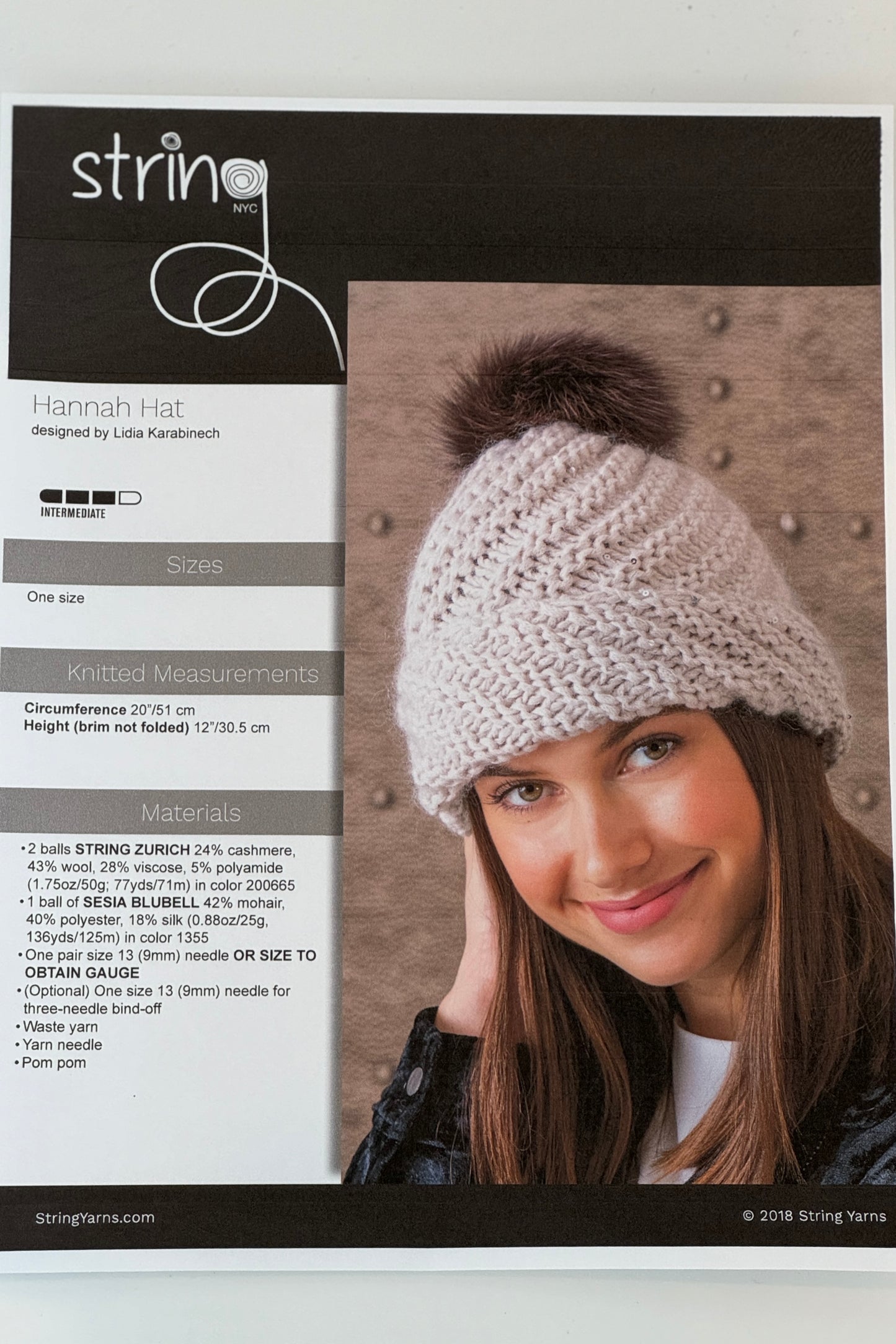 Hannah Hat, By String Yarns