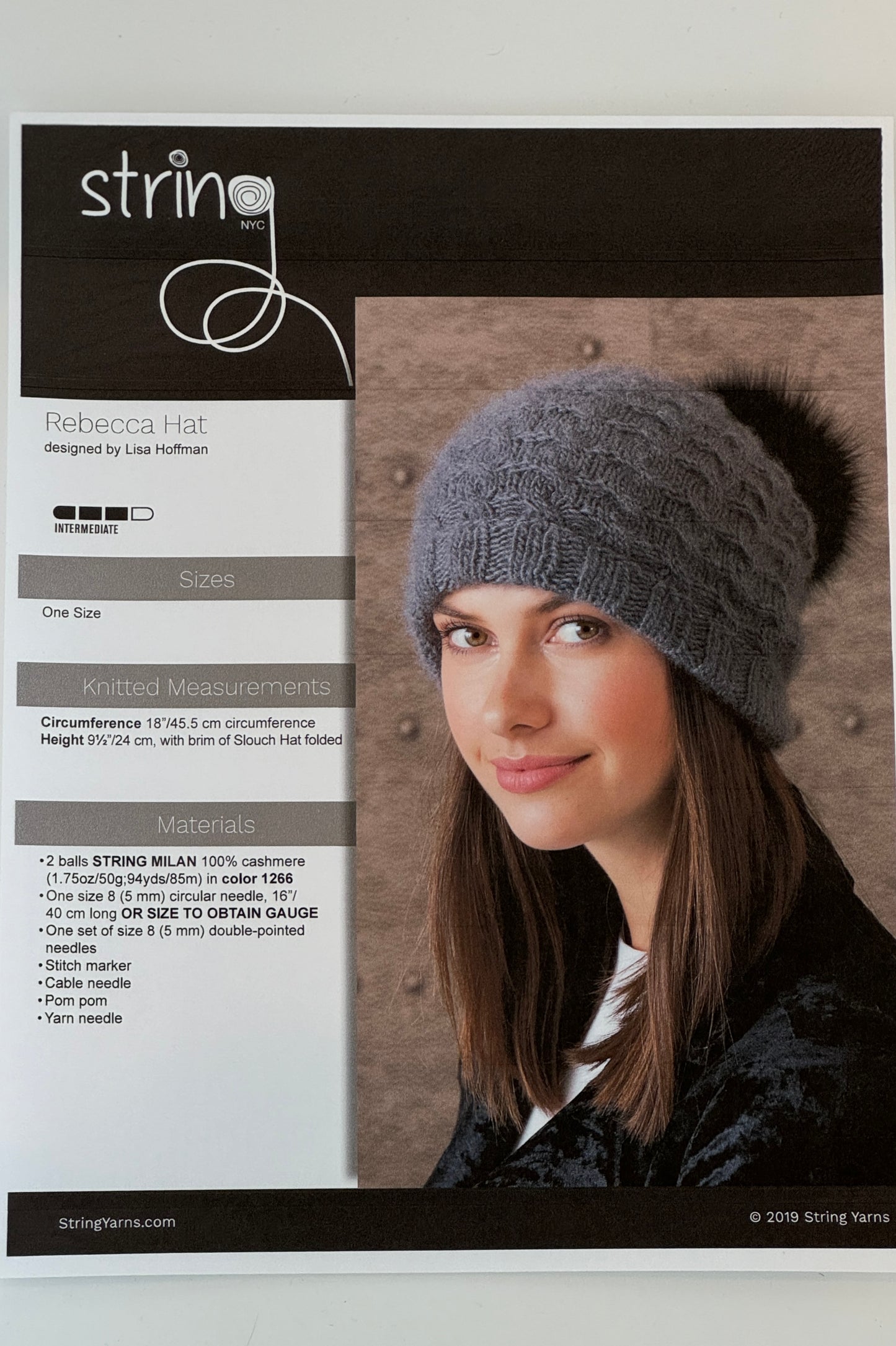 Rebecca Hat, By String Yarns