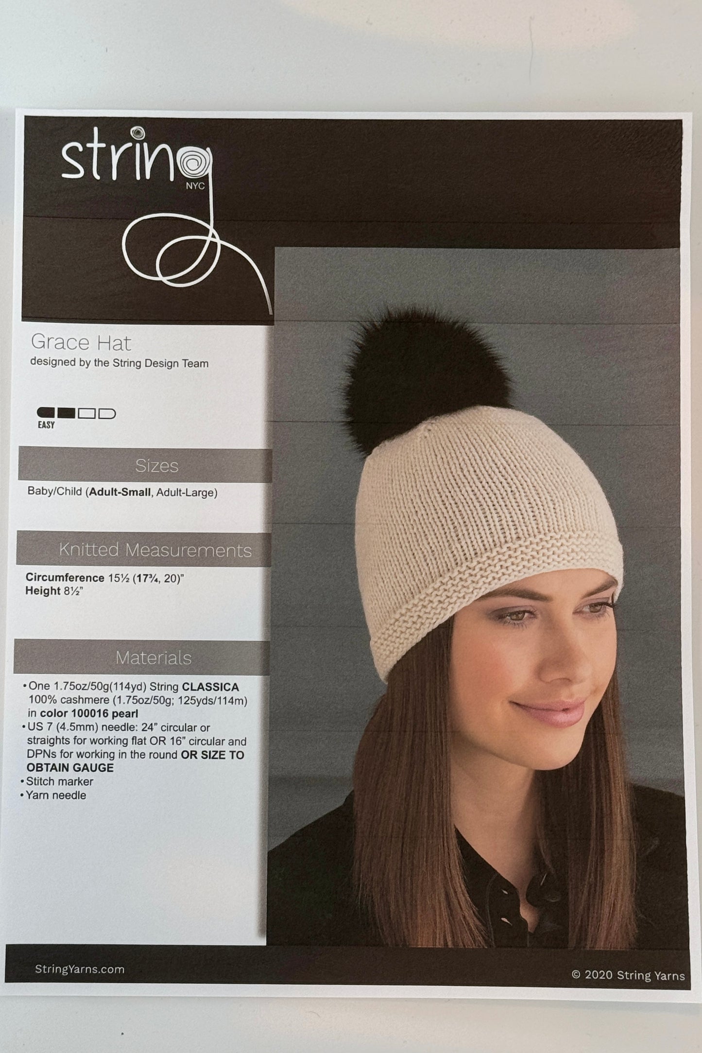 Grace Hat, By String Yarns