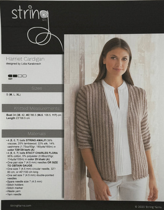 Harriet Cardigan, By String Yarns