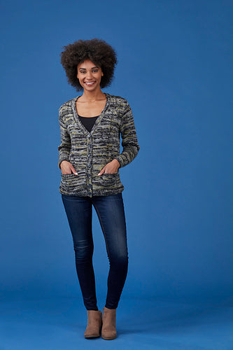 Basalt Cardigan (XS - XL) Tahki Kaleidoscope Knit Kit